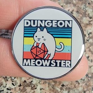 *2 for $13* DnD Dungeons & Dragons Meowster Cat Design Dice Gamer Enamel Pin